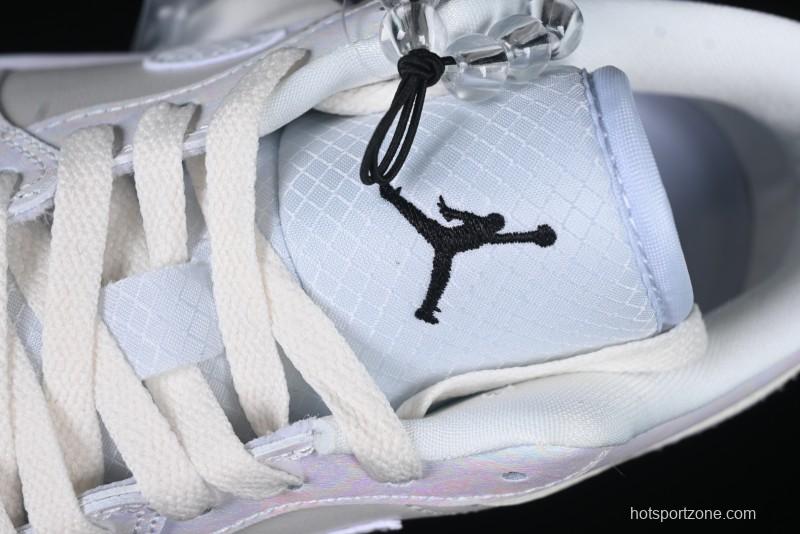 Nike Air Jordan 1 Low "Year of the Snake 2025" AJ1 Basketball Shoes with Iridescent Pearl Finish - HF4080-001