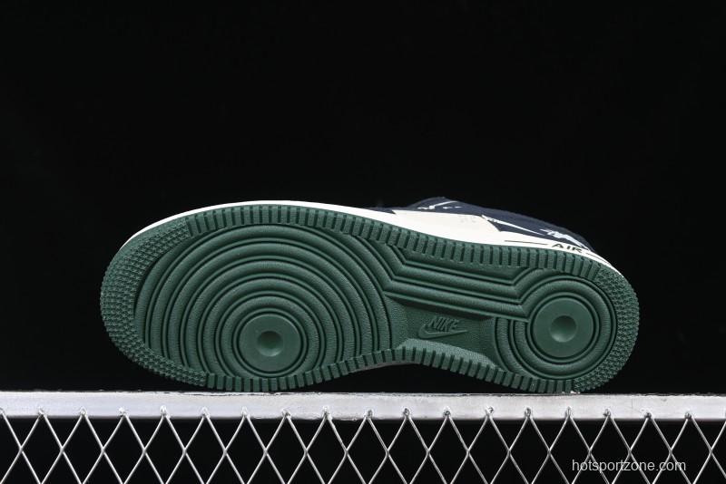 Nike Air Force 1 '07 Low Stussy Collaboration Explosive Blue Low-Top Casual Sneakers - KK1988-040