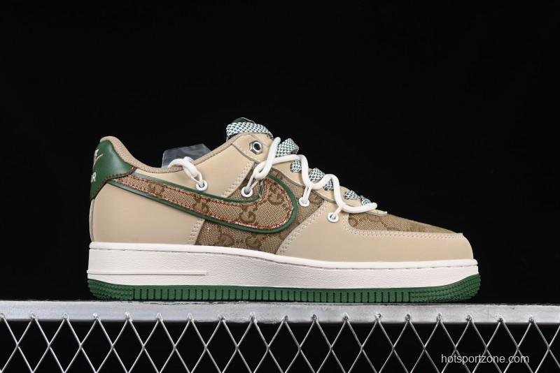 Nike Air Force 1 '07 Low Gucci Collaboration Lace-Up Low-Top Casual Sneakers - SJ1198-102