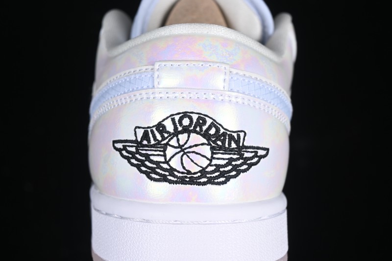 Nike Air Jordan 1 Low "Year of the Snake 2025" Retro Basketball Shoes with Pearl Iridescent Finish - HF4080-001
