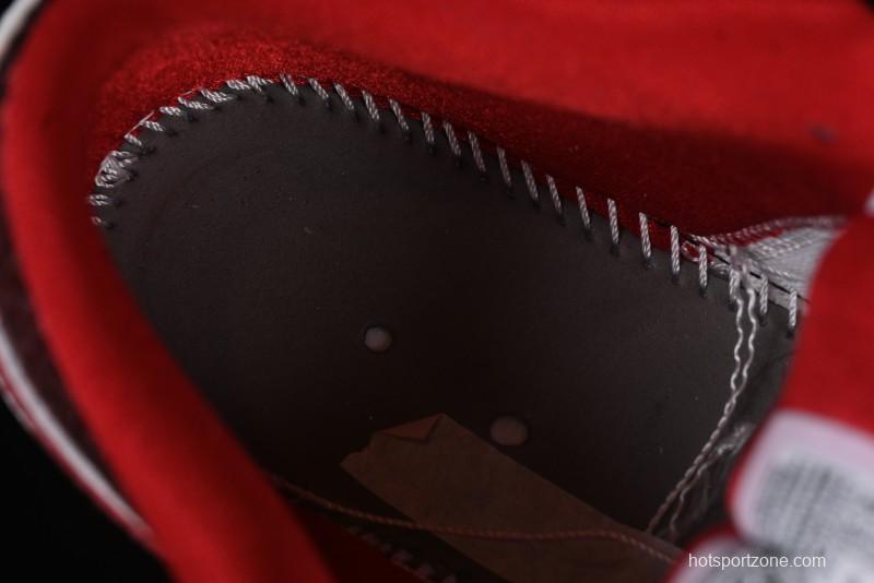 Nike Air Jordan 1 Low AJ1 White Red Casual Sneakers - HJ9338-106