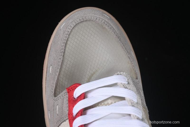 Nike Clot x Dunk Low SB 'What The' Casual Sneakers with Silk, Terracotta, and Holographic Elements - FN0316-999