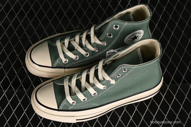 Converse Chuck 1970s High Top Casual Canvas Sneakers in Pine Green - A06521C