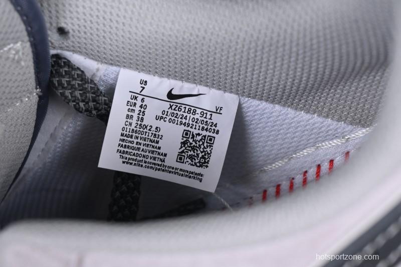 Nike Air Force 1 '07 Low Stussy Collaboration Grey Swoosh Casual Sneakers - XZ6188-911