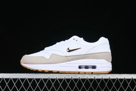 Nike Air Max 1 Retro Running Shoes with Half-Sole Air Cushion - AA0512-100