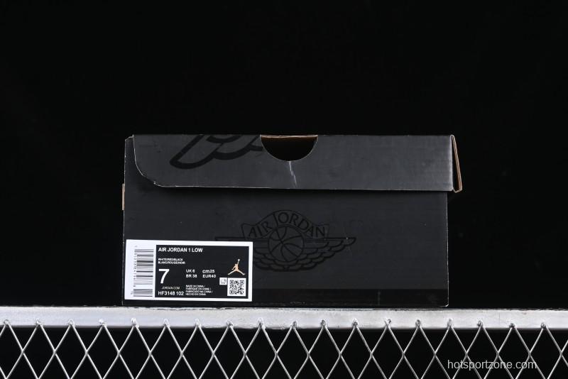 Nike Air Jordan 1 Low AJ1 Retro Lifestyle Sneakers in White and University Red - HF3148-102