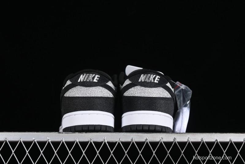 Nike SB Dunk Low Black Starry Sky Anniversary Custom Low-Top Casual Skate Shoes - LW1818-101