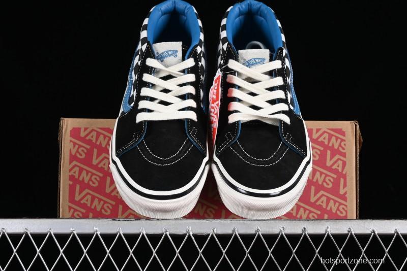 Vans SK8-Mid x Liberaiders Origami Checkerboard Mid-Top Casual Skate Shoes - VN0A3TKNQXH