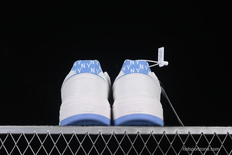 New York Yankees MLB Chunky Liner Denim Monogram Lightweight Elevated Platform Casual Sneakers - 3ASXD025N50BLS