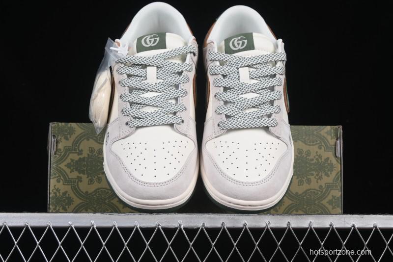 Nike SB Dunk Low Gucci Collaboration Anniversary High-End Custom Low-Top Casual Sneakers - DM6868-026