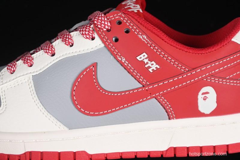 Nike SB Dunk Low BAPE Collaboration Anniversary High-End Custom Sneakers - BB8969-008