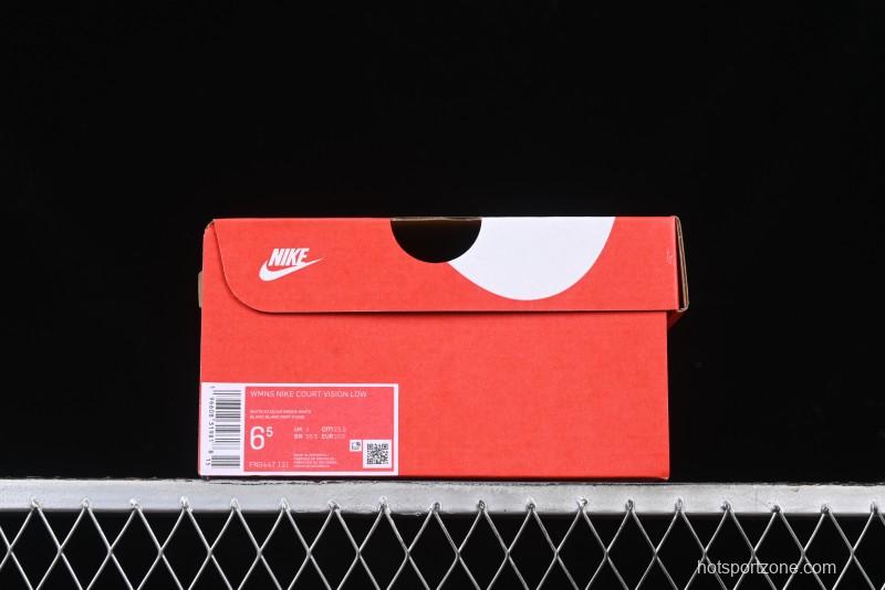 Nike Court Vision Low Lo Leather Low-Top Retro Casual Breathable Sneakers - FN3447-131