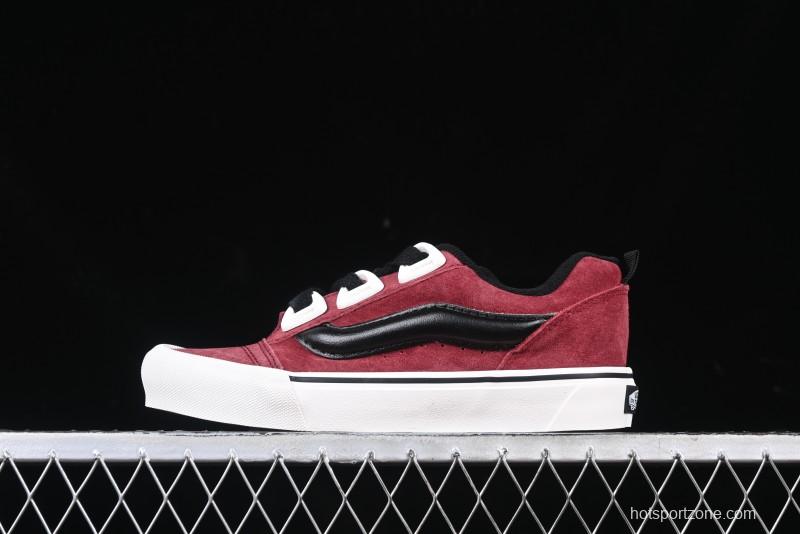 Vans Knu Skool DR Wine Red New Series Chunky Sneakers - VN000CZUVE8