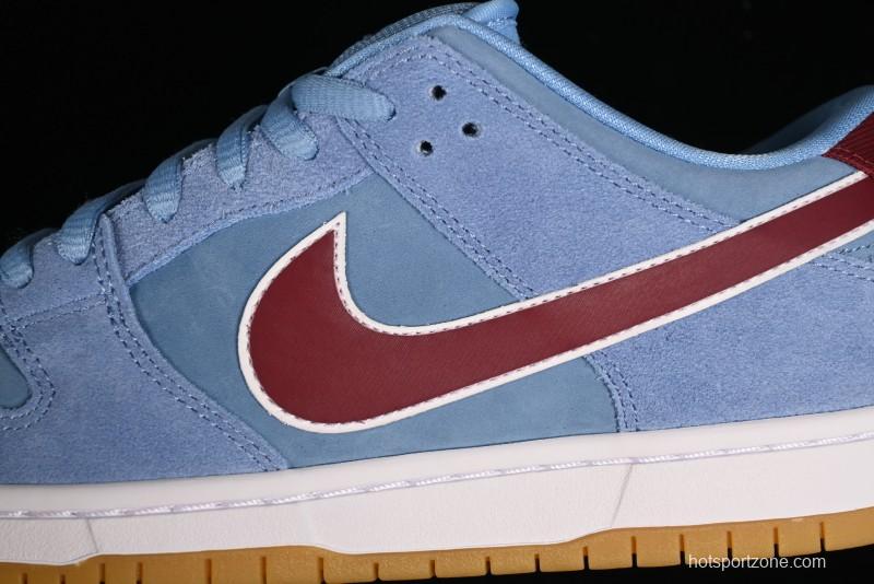 Nike SB Dunk Low "Phillies" Suede Casual Skate Shoes - DQ4040-400