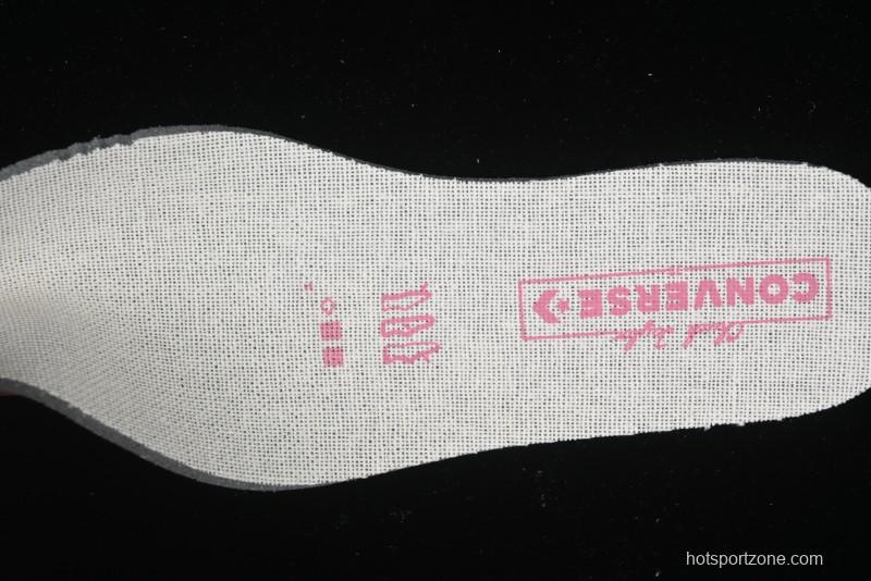 Converse Chuck 1970s High Top Casual Sneakers with Star Stitching and White-Pink-Blue Mismatched Design - A15744C