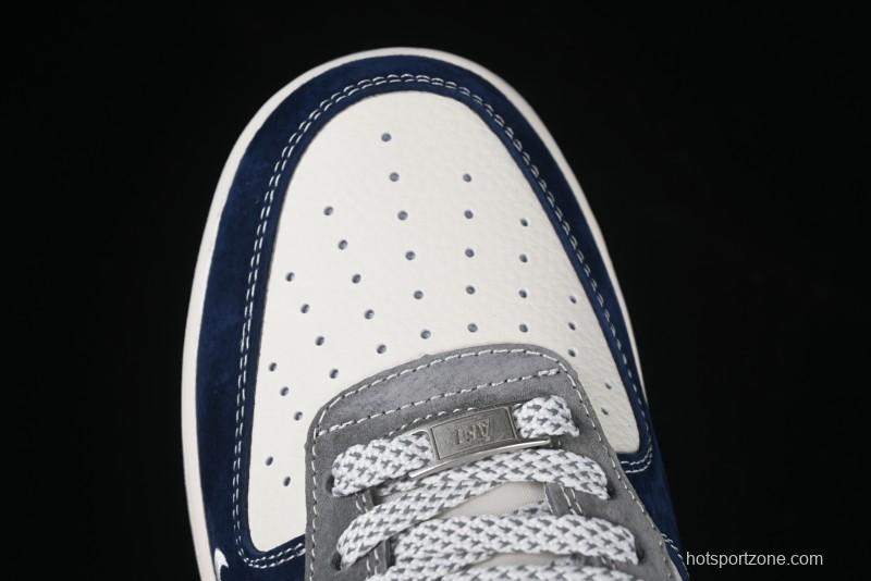 Nike Air Force 1 '07 Low The North Face Collaboration Beige Grey Navy Swoosh Casual Sneakers - XZ6188-975