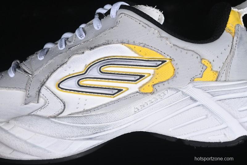 Balenciaga Monday Calf Leather Round Toe Lace-Up Low-Top Casual Shoes - WDWTS1971