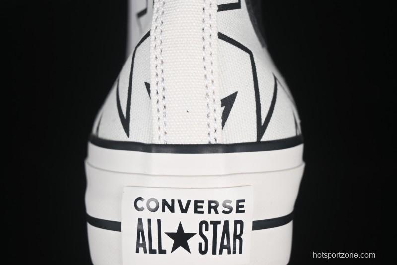Converse Chuck 70 High Top Sneakers with Star Patch and Thick Sole - 581672C