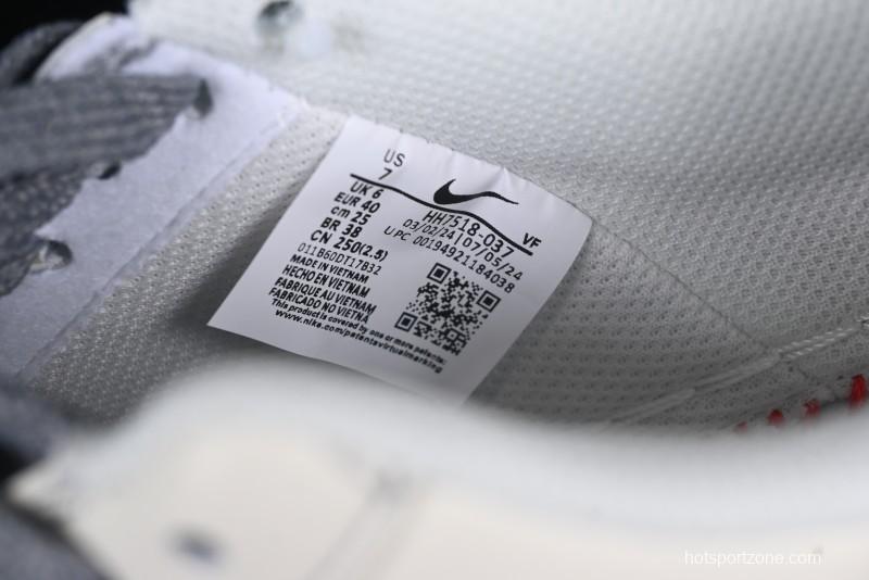 Nike Air Force 1 '07 Low Stussy Collaboration Dual-Tone Grey Swoosh Casual Sneakers - HH7518-037