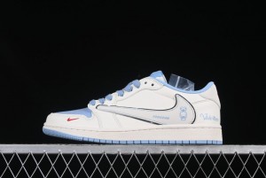 Nike Travis Scott x Fragment Design x Air Jordan 1 Low OG SP Casual Sneakers - XS7089-528