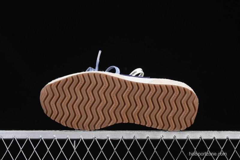 New Balance 237 Heritage Sneakers - Suede and Mesh in Muted Gray with Blue Accents