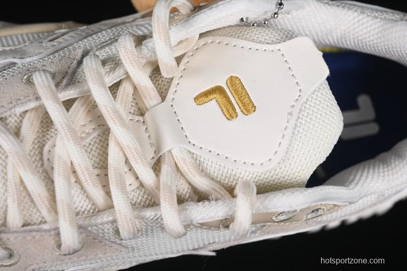 Men's Chunky Trail-Inspired Sneakers - Beige & White