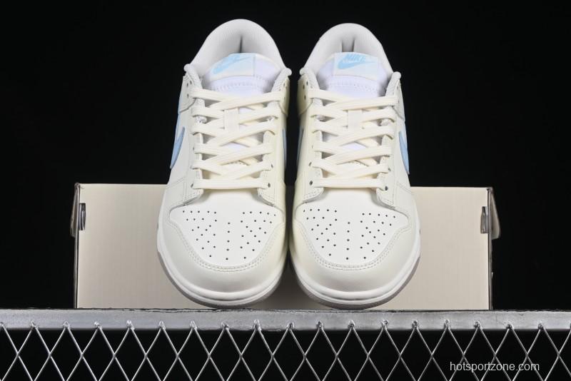 Nike Dunk Low "Pastel Panda" - Cream with Baby Blue & Pink Accents