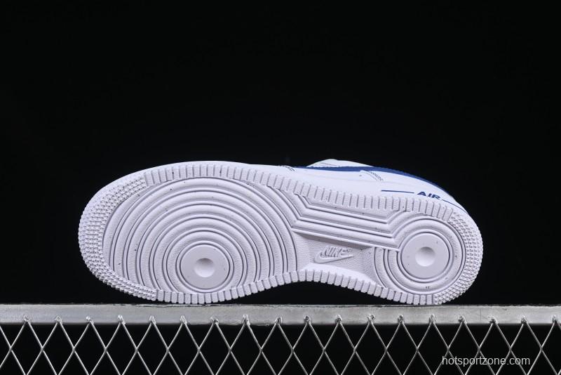 Nike Air Force 1 Low White & Blue – Iconic Leather Sneakers