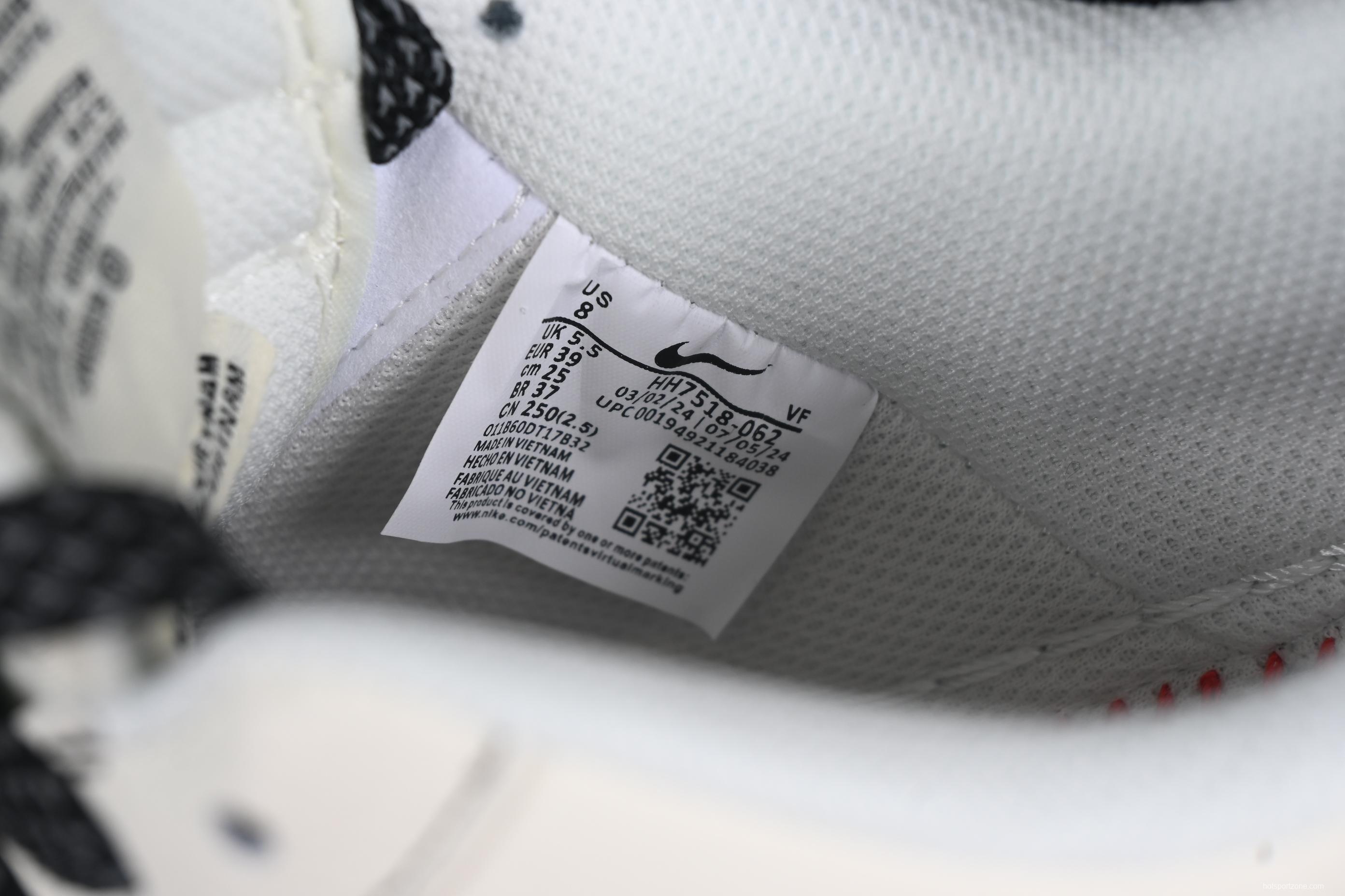 Nike Air Force 1 '07 Low Stussy Collaboration Black Swoosh Casual Sneakers - HH7518-062