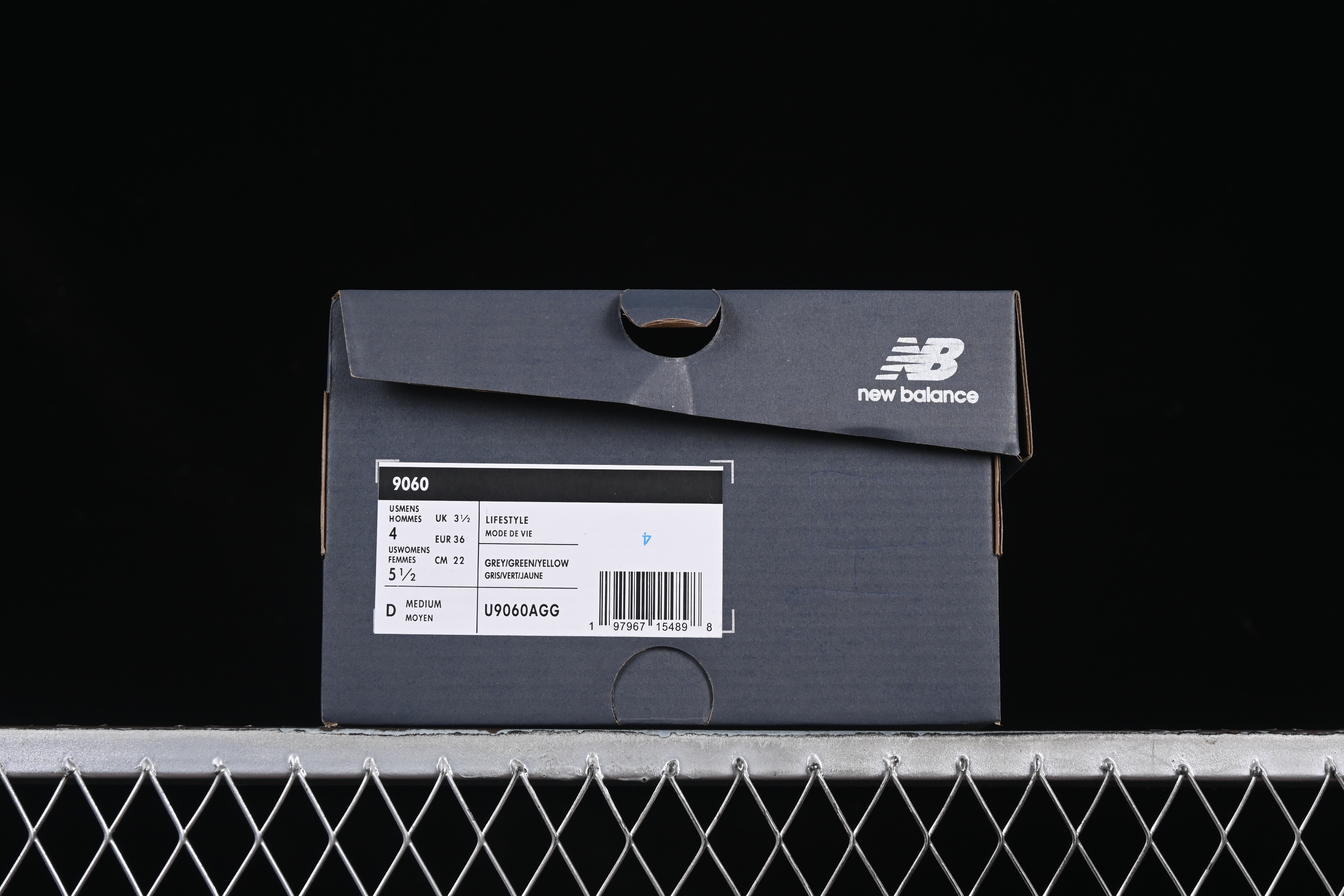 New Balance NB9060 Series Retro Casual Running Shoes with ABZORB Cushioning - U9060AGG