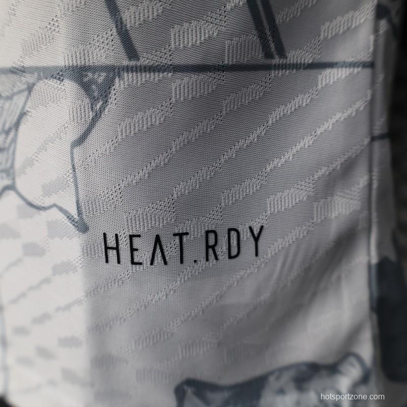 Player Version 2025 Japan White with One Piece Gear 5 Design Jersey