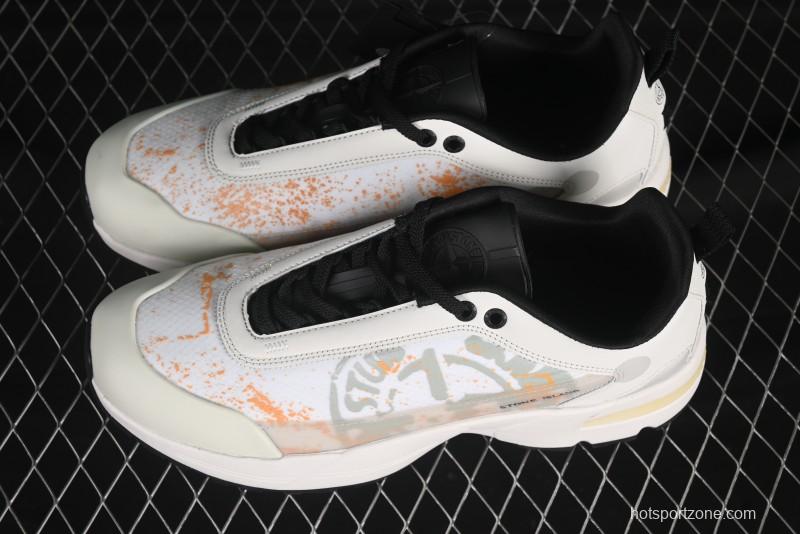 Stone Island Grime Panelled Low-Top Lifestyle Sneakers - 79FWS0303