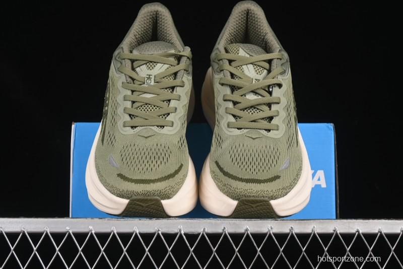 HOKA ONE ONE Bondi 9 Cushioned Running Shoes with Engineered Mesh Upper - 1162011 SSSC