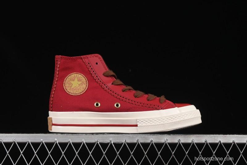 Converse Chuck Taylor All Star 1970s High Top Sneakers in China Red - A12460C