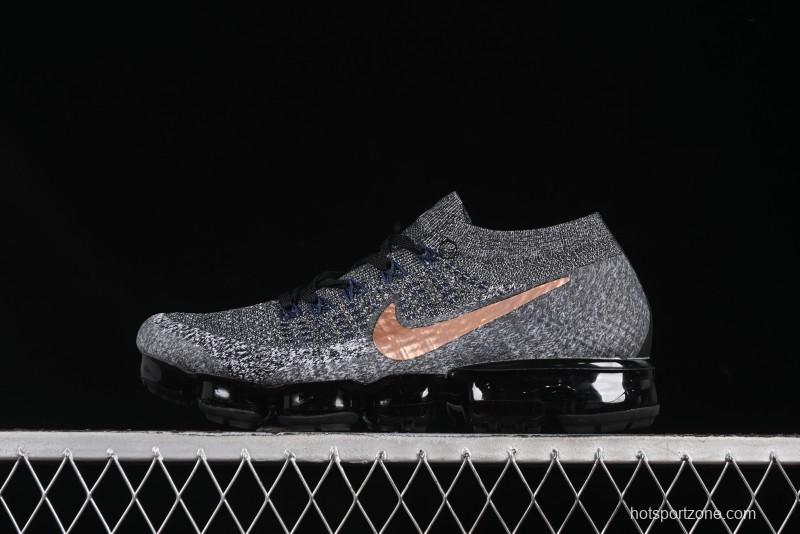 Nike Vapormax Flyknit Breathable Casual Running Shoes with Full-Length Air Cushion - 849558-010