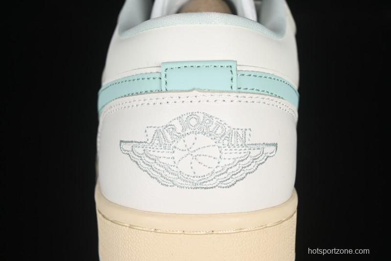 Nike Air Jordan 1 Low AJ1 White Mint Green Low-Top Casual Lifestyle Sneakers - DC0774-134
