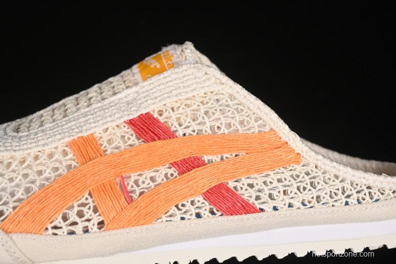 Onitsuka Tiger Mexico 66 Sabot Slip-On Sneakers with Breathable Mesh Upper - 1183A707-106