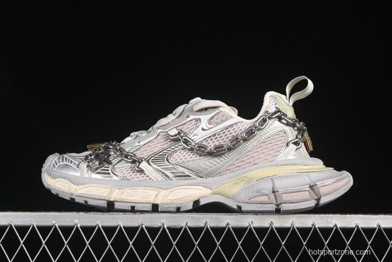 Balenciaga Phantom Sneaker 3XL Running Shoes with Transparent Heel Strap - W3XPL9182