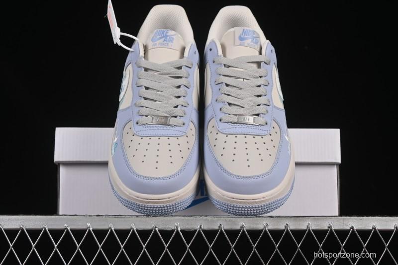 Nike Air Force 1'07 Low "Blue Star Love" 520 Series Limited Edition Casual Sneakers - DB3301-991