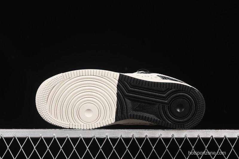 Nike Air Force 1 '07 Low LV Collaboration Double Print Denim Casual Sneakers - YX5066-317