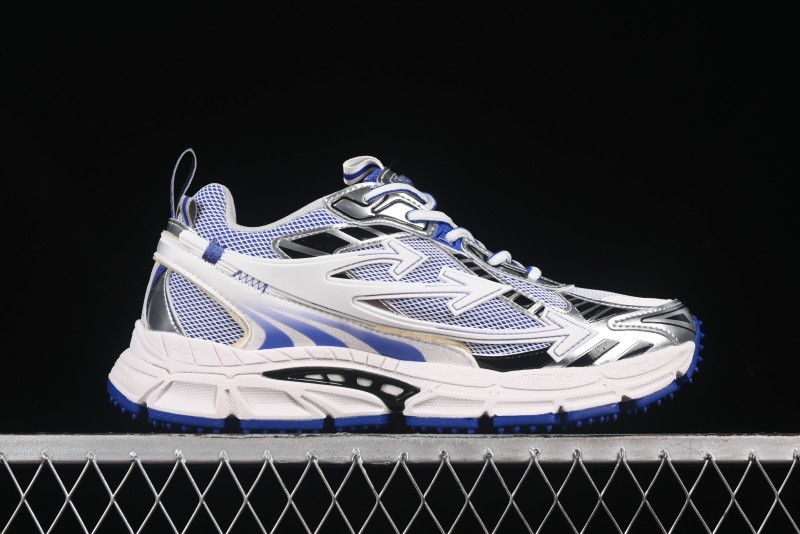 Off-White Be Right Low-Top Lifestyle Sneakers in White Blue - X.E5