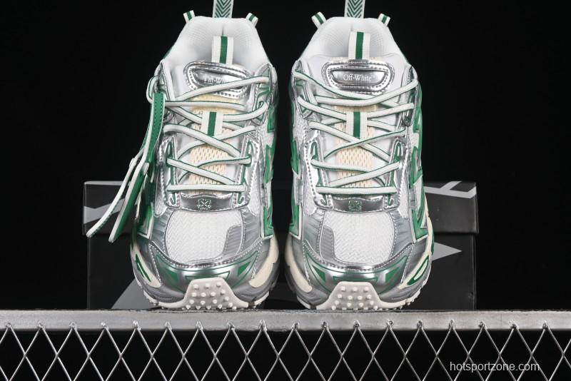 Off-White Be Right Tie-Dye Green Low-Top Lifestyle Casual Shoes - X.E5