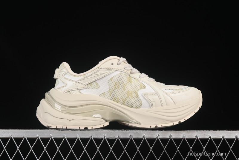 New York Yankees MLB Chunky Curve Runner Monogram Thick Sole Casual Running Shoes - 3ARNSPL5N50BGL