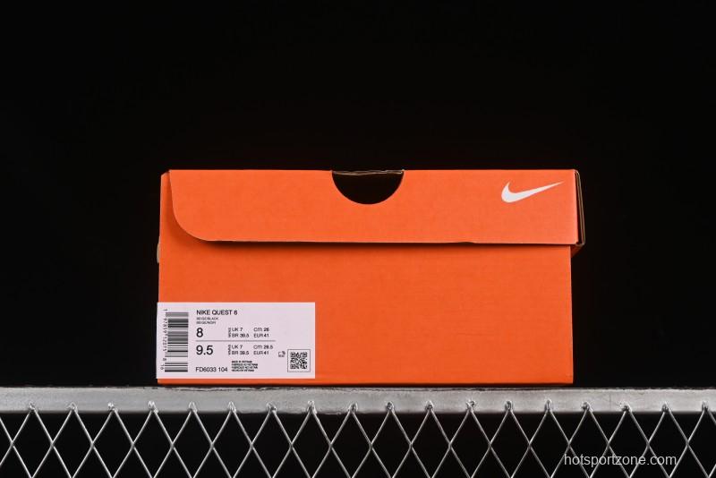 Nike Quest 6 Extreme Series Cushioned Lightweight Running Shoes - FD6033-104