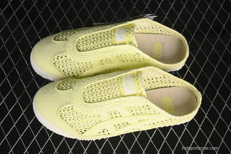 Onitsuka Tiger Mexico 66 Sabot Slip-On Sneakers with Breathable Mesh Upper - 1183A707-750