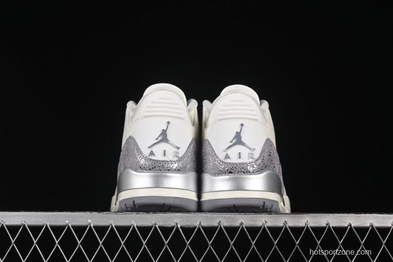 Nike Air Jordan 3 Retro OG Sail Metallic Silver - CK9246-100