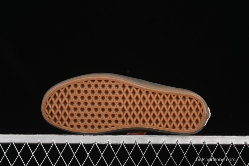 Vans Premium Authentic Suede Retro Sneakers with Translucent Rubber Sole - VN000CRQ6RJ