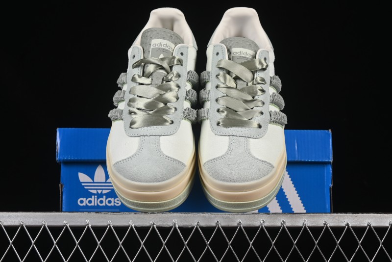 Adidas Originals Gazelle Bold JR8373 Collaboration Low-Top Sneakers with Thick Sole for Slip Resistance and Durability - JR8373