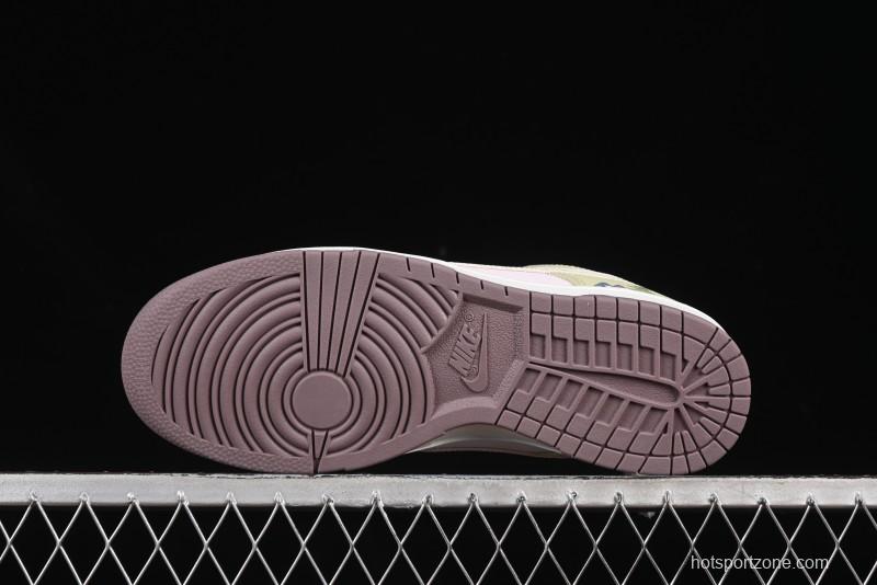 Nike Dunk Low Mushroom Floral-Themed Low-Top Casual Skate Shoes - IB8876-661