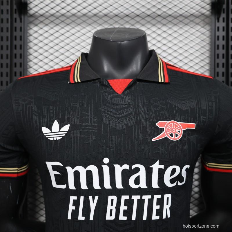 Player Version 25/26 Arsenal Black POLO Jersey